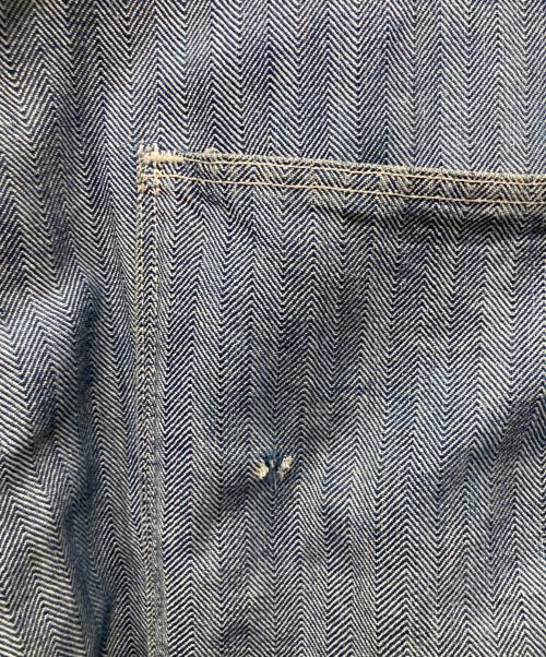 USED（ユーズド）USED (ユーズド) ヘリンボーンオーバーオール インディゴ サイズ:不明の古着・服飾アイテム