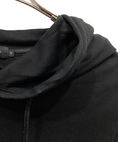 BLACK LABEL CRESTBRIDGE（ブラックレーベル クレストブリッジ）BLACK LABEL CRESTBRIDGE (ブラックレーベル クレストブリッジ) サイドチェック半袖パーカー ブラック サイズ:Mの古着・服飾アイテム