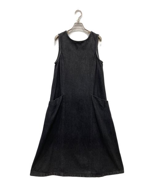 eunoia（ユノイア）eunoia (ユノイア) デニム ポケット付きワンピース ブラック サイズ:FREEの古着・服飾アイテム
