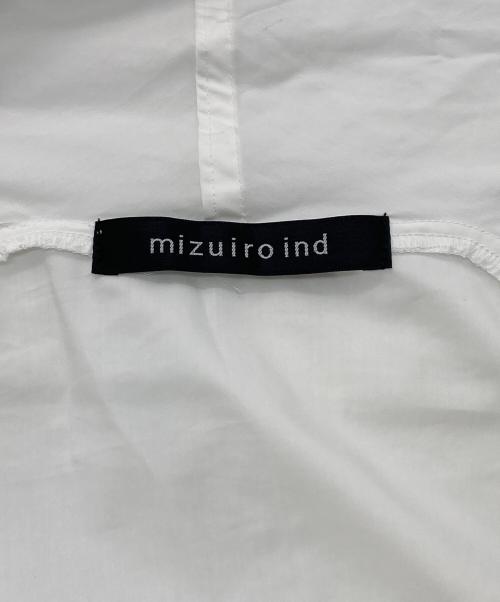 mizuiro-ind（ミズイロインド）mizuiro-ind (ミズイロインド) gather hooded CT ホワイト サイズ:Freeの古着・服飾アイテム