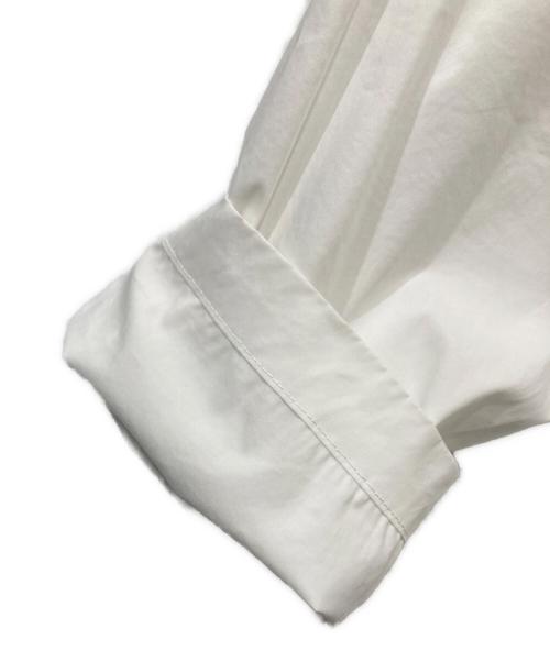 mizuiro-ind（ミズイロインド）mizuiro-ind (ミズイロインド) gather hooded CT ホワイト サイズ:Freeの古着・服飾アイテム