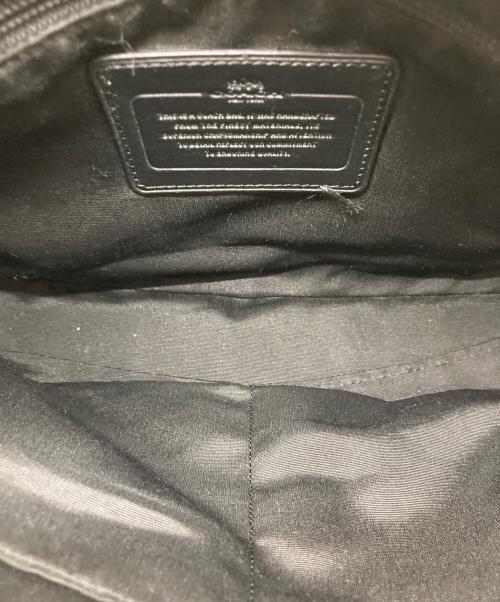 COACH（コーチ）COACH (コーチ) ナイロンレザーショルダーバッグ ブラックの古着・服飾アイテム
