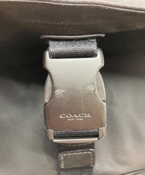 COACH（コーチ）COACH (コーチ) ナイロンレザーショルダーバッグ ブラックの古着・服飾アイテム