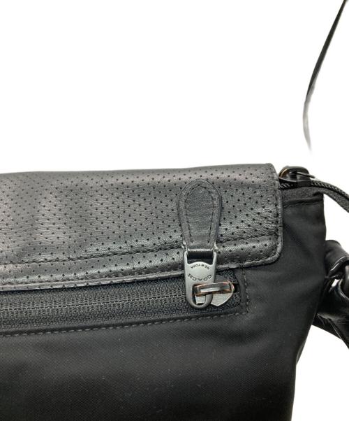 COACH（コーチ）COACH (コーチ) ナイロンレザーショルダーバッグ ブラックの古着・服飾アイテム