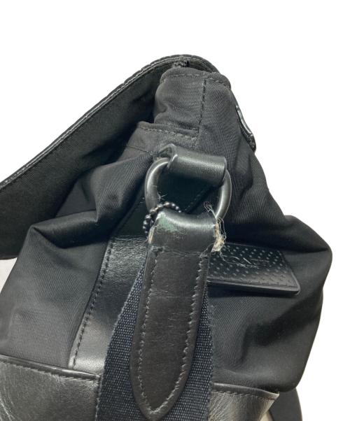 COACH（コーチ）COACH (コーチ) ナイロンレザーショルダーバッグ ブラックの古着・服飾アイテム