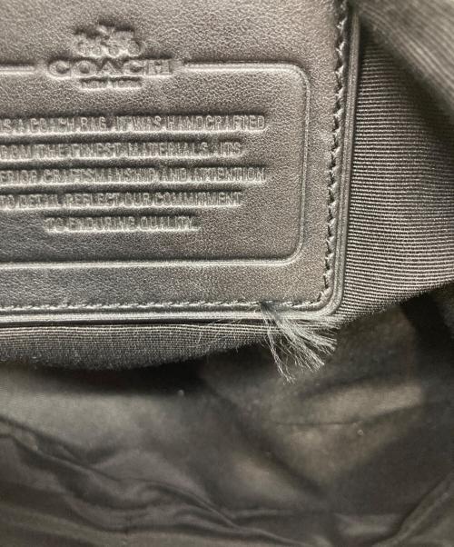 COACH（コーチ）COACH (コーチ) ナイロンレザーショルダーバッグ ブラックの古着・服飾アイテム