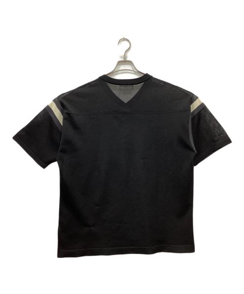 MONKEY TIME（モンキータイム）MONKEY TIME (モンキータイム) シアー ニット Tシャツ ブラック サイズ:Mの古着・服飾アイテム
