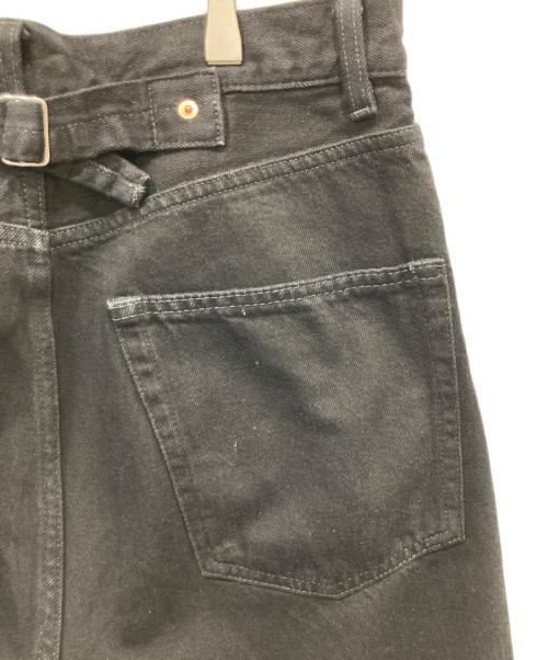 MONKEY TIME（モンキータイム）MONKEY TIME (モンキータイム) シンチ バックル スーパー バギー パンツ ブラック サイズ:Mの古着・服飾アイテム