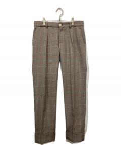 未使用に近いエトロ大判 中古・古着通販】ETRO (エトロ) ペイズリー柄パンツ ブラウン×カーキ