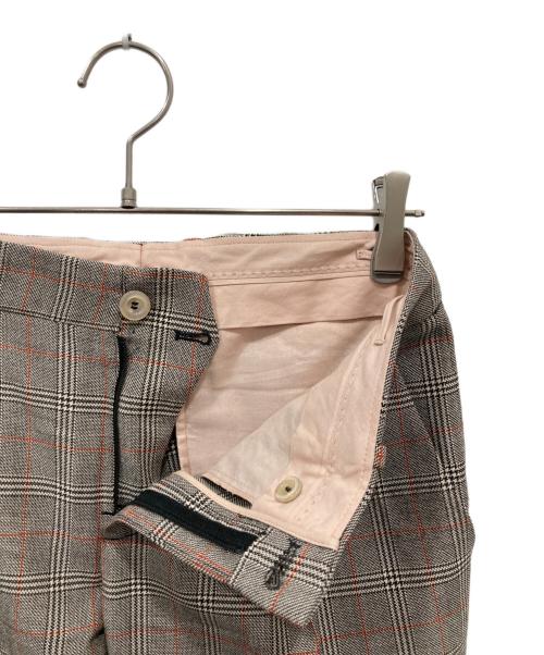 GUCCI（グッチ）GUCCI (グッチ) チェックスラックス グレー サイズ:38の古着・服飾アイテム