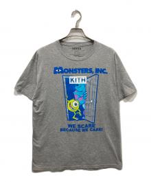 KITH×PIXAR（キス×ピクサー）の古着「モンスターズ・インク Tシャツ」｜グレー