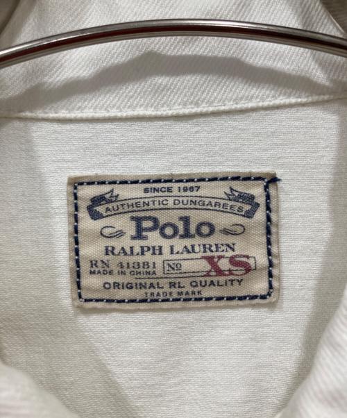 POLO RALPH LAUREN（ポロ・ラルフローレン）POLO RALPH LAUREN (ポロ・ラルフローレン) デニムジャケット ホワイト サイズ:XSの古着・服飾アイテム