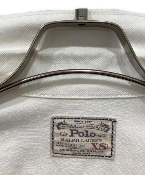 POLO RALPH LAUREN（ポロ・ラルフローレン）POLO RALPH LAUREN (ポロ・ラルフローレン) デニムジャケット ホワイト サイズ:XSの古着・服飾アイテム