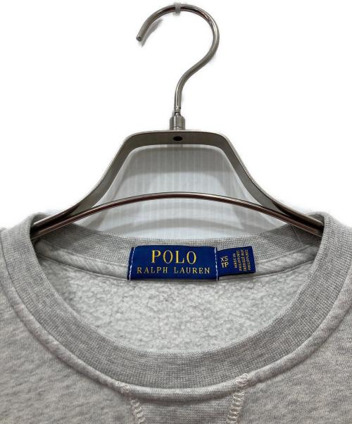 POLO RALPH LAUREN（ポロ・ラルフローレン）POLO RALPH LAUREN (ポロ・ラルフローレン) ポロベアプリントスウェット グレー サイズ:XSの古着・服飾アイテム