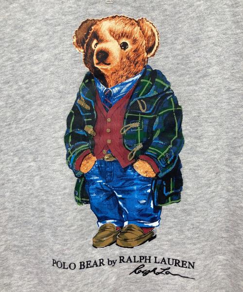 POLO RALPH LAUREN（ポロ・ラルフローレン）POLO RALPH LAUREN (ポロ・ラルフローレン) ポロベアプリントスウェット グレー サイズ:XSの古着・服飾アイテム
