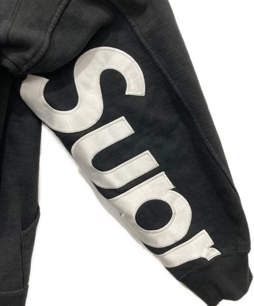 SUPREME（シュプリーム）SUPREME (シュプリーム) Cropped Panels Hooded Sweatshirt　22SS ブラック サイズ:Mの古着・服飾アイテム