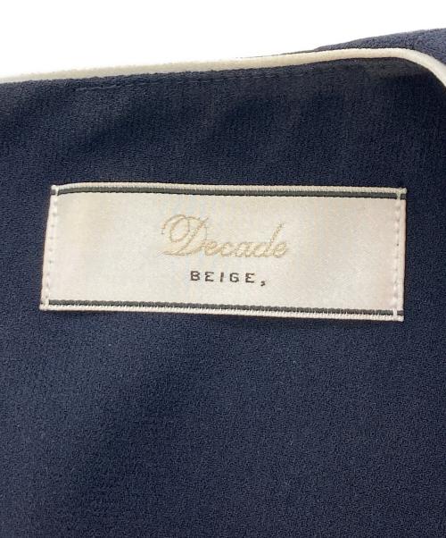 BEIGE（ベイジ）BEIGE (ベイジ) CINDY クルーネックドレス ネイビー サイズ:2の古着・服飾アイテム