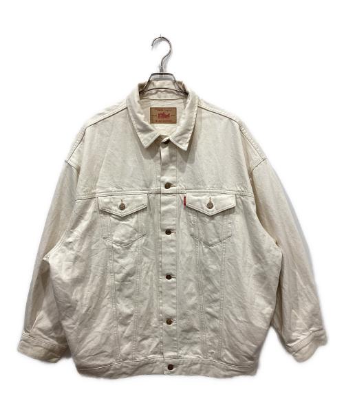 UNGRID（アングリッド）UNGRID (アングリッド) ビッグシルエットデニムジャケット アイボリー サイズ:Freeの古着・服飾アイテム
