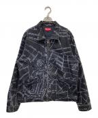 SUPREMEシュプリーム）の古着「19SS Gonz Map Work Jacket / ゴンズ マップ ワークジャケット」｜ブラック