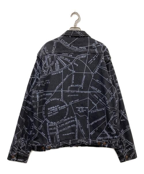 SUPREME（シュプリーム）SUPREME (シュプリーム) 19SS Gonz Map Work Jacket / ゴンズ マップ ワークジャケット ブラック サイズ:Lの古着・服飾アイテム