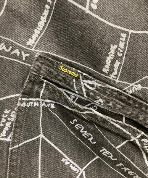 SUPREME（シュプリーム）SUPREME (シュプリーム) 19SS Gonz Map Work Jacket / ゴンズ マップ ワークジャケット ブラック サイズ:Lの古着・服飾アイテム