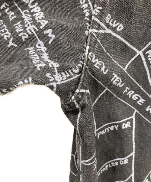 SUPREME（シュプリーム）SUPREME (シュプリーム) 19SS Gonz Map Work Jacket / ゴンズ マップ ワークジャケット ブラック サイズ:Lの古着・服飾アイテム
