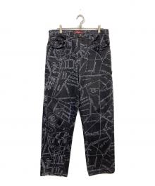 SUPREME（シュプリーム）の古着「19SS Gonz Map Denim Painter Pant」｜ブラック