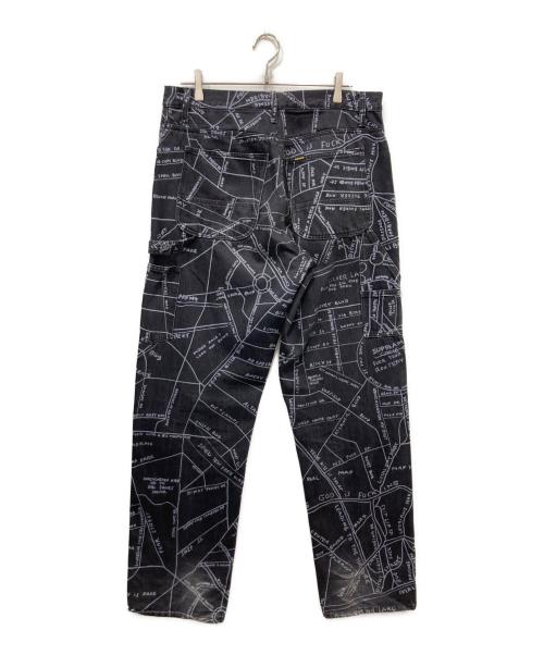 SUPREME（シュプリーム）SUPREME (シュプリーム) 19SS Gonz Map Denim Painter Pant ブラック サイズ:W36の古着・服飾アイテム
