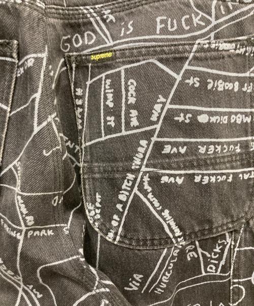 SUPREME（シュプリーム）SUPREME (シュプリーム) 19SS Gonz Map Denim Painter Pant ブラック サイズ:W36の古着・服飾アイテム
