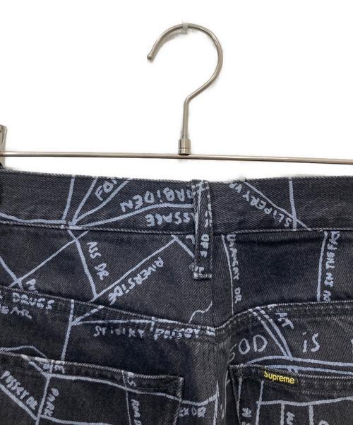SUPREME（シュプリーム）SUPREME (シュプリーム) 19SS Gonz Map Denim Painter Pant ブラック サイズ:W36の古着・服飾アイテム