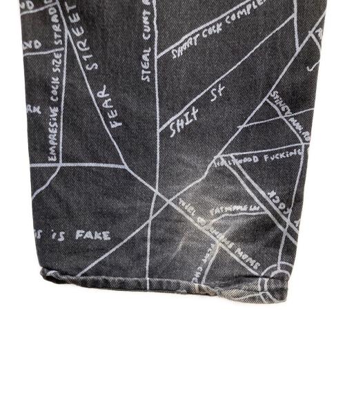 SUPREME（シュプリーム）SUPREME (シュプリーム) 19SS Gonz Map Denim Painter Pant ブラック サイズ:W36の古着・服飾アイテム