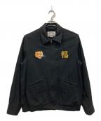 HOUSTONヒューストン）の古着「COTTON LINEN VIETNAM JACKET」｜ブラック