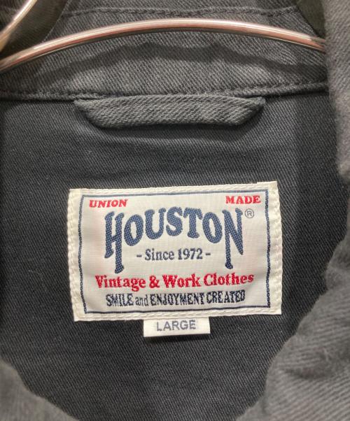 HOUSTON（ヒューストン）HOUSTON (ヒューストン) COTTON LINEN VIETNAM JACKET ブラック サイズ:Lの古着・服飾アイテム
