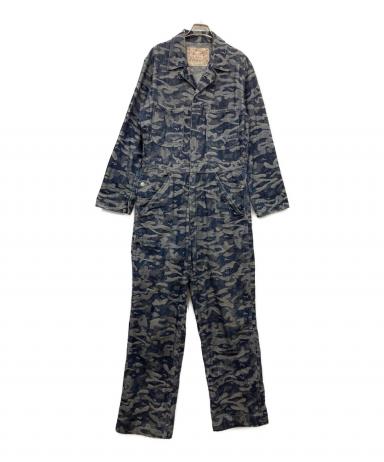 evisuデニムサロペット オーバーオール 中古・古着通販】EVISU (エヴィス) 総柄デニムオールインワン