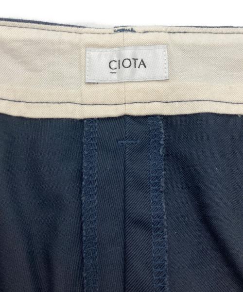 CIOTA（シオタ）CIOTA (シオタ) スビンコットンウェポンチノハーフパンツ ネイビー サイズ:5の古着・服飾アイテム