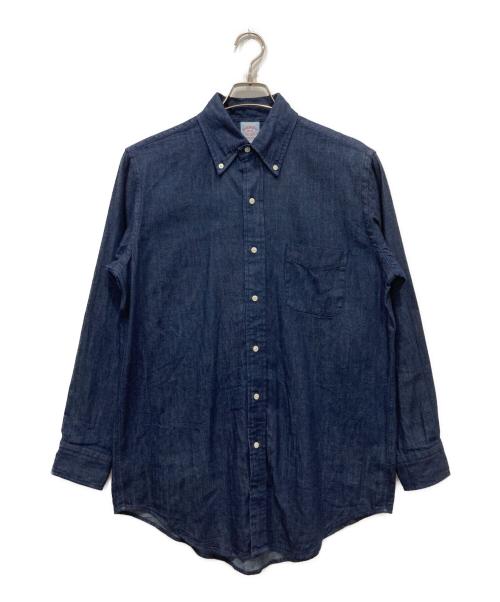 BROOKS BROTHERS（ブルックスブラザーズ）BROOKS BROTHERS (ブルックスブラザーズ) デニムボタンダウンシャツ インディゴ サイズ:15-32の古着・服飾アイテム