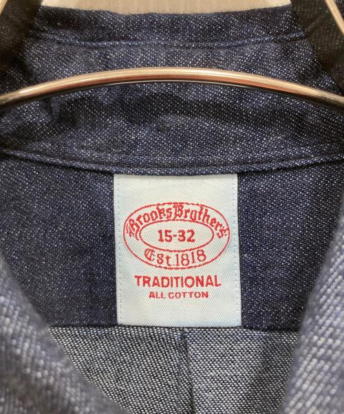 BROOKS BROTHERS（ブルックスブラザーズ）BROOKS BROTHERS (ブルックスブラザーズ) デニムボタンダウンシャツ インディゴ サイズ:15-32の古着・服飾アイテム