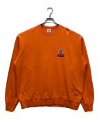 BlackEyePatchブラックアイパッチ）の古着「Big Business OG Label Crew Sweat」｜オレンジ