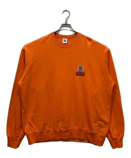 BlackEyePatch（ブラックアイパッチ）BlackEyePatch (ブラックアイパッチ) Big Business OG Label Crew Sweat オレンジ サイズ:XLの古着・服飾アイテム