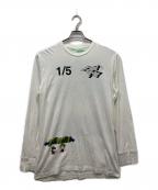 OFFWHITE×DONDI WHITEオフホワイト×ドンディホワイト）の古着「ロングスリーブカットソー」｜ホワイト