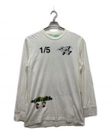 OFFWHITE×DONDI WHITE（オフホワイト×ドンディホワイト）の古着「ロングスリーブカットソー」｜ホワイト
