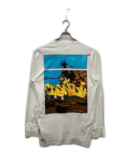 OFFWHITE（オフホワイト）OFFWHITE (オフホワイト) Dondi White (ドンディホワイト) ロングスリーブカットソー ホワイト サイズ:XLの古着・服飾アイテム