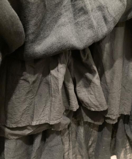 Plage（プラージュ）Plage (プラージュ) Linen Tiered ドレス ブラック サイズ:38の古着・服飾アイテム