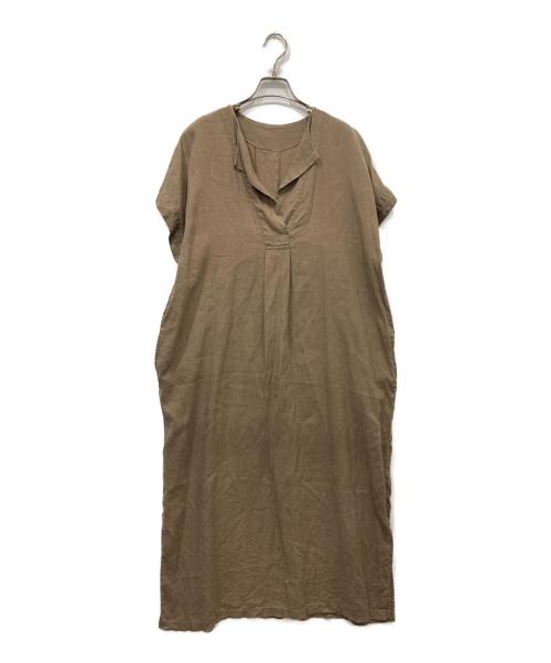 Spick and Span（スピック＆スパン）Spick and Span (スピック＆スパン) リネンカフタンドレス ベージュ サイズ:38の古着・服飾アイテム