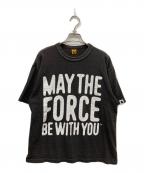 HUMAN MADEヒューマンメイド）の古着「STAR WARS May the force be with you Tシャツ」｜ブラック
