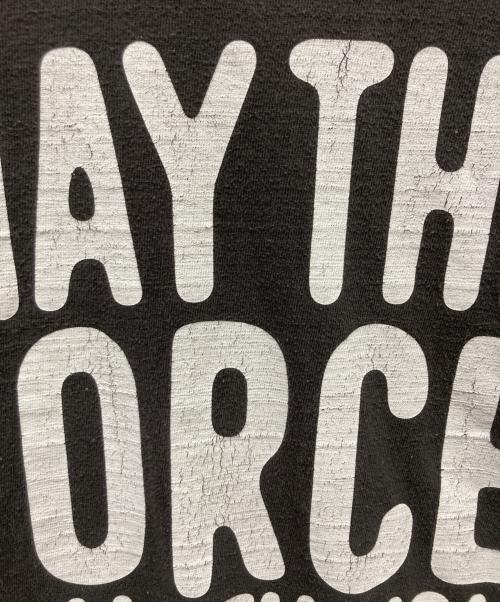 HUMAN MADE（ヒューマンメイド）HUMAN MADE (ヒューマンメイド) STAR WARS May the force be with you Tシャツ ブラック サイズ:Lの古着・服飾アイテム