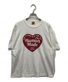 HUMAN MADE（ヒューマンメイド）の古着「ハートプリントTシャツ」｜ホワイト