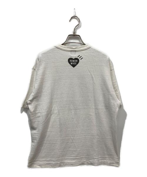 HUMAN MADE（ヒューマンメイド）HUMAN MADE (ヒューマンメイド) ハートプリントTシャツ ホワイト サイズ:Lの古着・服飾アイテム