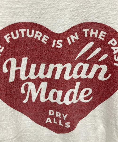 HUMAN MADE（ヒューマンメイド）HUMAN MADE (ヒューマンメイド) ハートプリントTシャツ ホワイト サイズ:Lの古着・服飾アイテム
