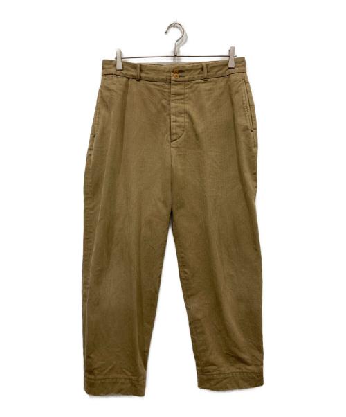 G&F Co（ジーアンドエフコー）G&F co (ジーアンドエフコー) HERINGBONE TROUSER ベージュ サイズ:34の古着・服飾アイテム